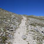 kurz danach nehmen wir den nun steileren Bergweg in Angriff