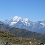 was für ein Anblick! Zinalrothorn, Weisshorn, Bishorn, Brunegghorn und die Barrhörner