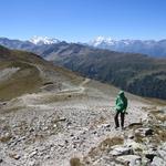 wir beschliessen trotz dem heftigen Wind auf das Spitzhorli aufzusteigen