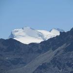 Blick zum Strahlhorn und Rimpfischhorn