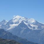 Blick zum Zinalrothorn, Weisshorn, Bishorn und Brunegghorn