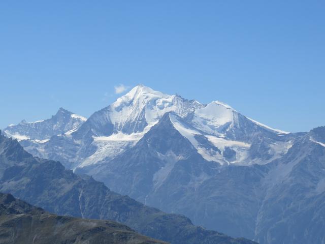 Blick zum Zinalrothorn, Weisshorn, Bishorn und Brunegghorn