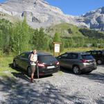 ...fast gleichzeitig erreichen wir den grossen Parkplart direkt neben dem Lac de Derborence 1462 m.ü.M.