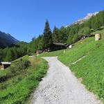 wir starten die erste Etappe der Tour des Muverans, wandern Richtung Süden...