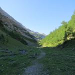 links und rechts schiessen die Berggipfel mit den uns unbekannten Namen in den Himmel