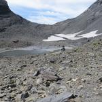 ...aber doch sehr spannende und packende Landschaft. Direkt vor uns nun der Col de la Forcla