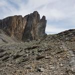 mit Blick auf den Gipfel des Dent de Chamosentse, erreichen wir den breiten Sattel des Col de la Forcla 2547 m.ü.M.