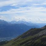 Blick zum Montblanc-Massiv