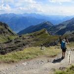 super schönes Breitbildfoto aufgenommen bei der Cabane. Von links Dent de Chamosentse, Pointe de Chemo und Petit Muveran