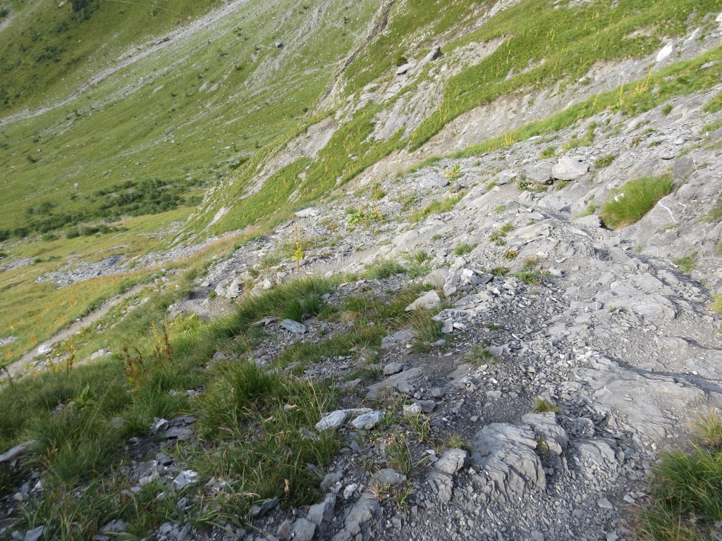 kurz danach überwinden wir bei Le Pessot wieder eine kesselförmige Geländestufe