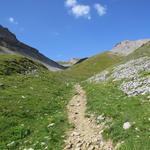 bei Punkt 2149 m.ü.M. erkennen wir direkt vor uns, schon den Col de Fenestral