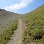 direkt vor uns der schön geformte Col de Fenestral