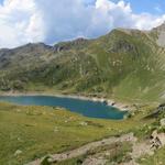 schönes Breitbildfoto mit Blick auf den Lac Superieur de Fully