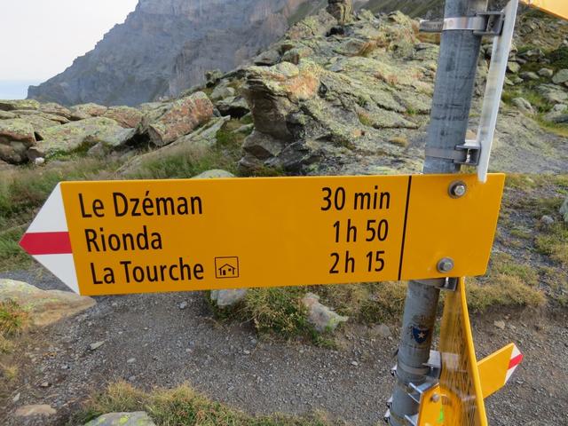 unser erstes Zwischenziel ist die Cabane de la Tourche