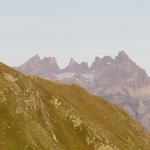 Blick zu den Dents du Midi. Was für ein Erlebnis, als wir dort oben standen