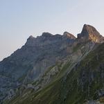 Blick zur Südwestflanke der Dents de Morcles, die wir nun überschreiten werden