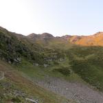 Blick hinauf zum Col du Demècre