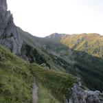 Blick zurück zum Col du Demècre