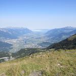 Blick zum Genfersee und das Rhonedelta