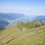 Blick zurück zur Cabane de la Tourche