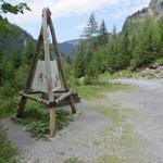 Infostände erklären das spezielle des Vallon de Nant, leider alles nur auf Französisch