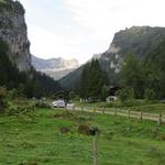 Blick zurück zur Auberge Pont de Nant