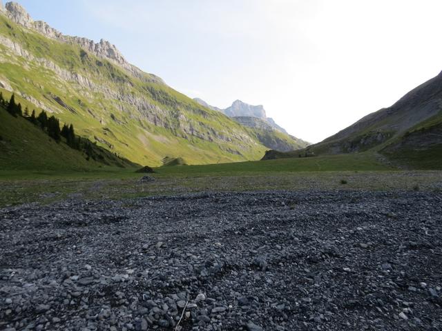 wir laufen über das grosse und lang gestreckte Hochtal...