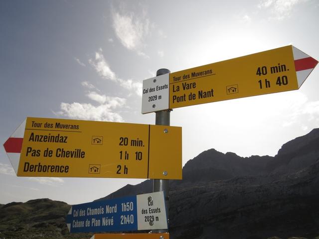wir erreichen den Col des Essets 2029 m.ü.M., ein herrlicher Rastplatz zwischen den grossen Kammzügen der Waadtländer Alpen