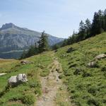 über eine Brücke überqueren wir den Bach La Chevilleince...