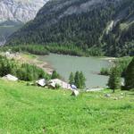 zum letzten Mal schauen wir auf den durch einen neuzeitlichen Bergsturz aufgestauten Lac de Derborence