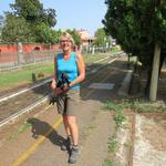 meine Maus beim kleinen Bahnhof von Orio Litta