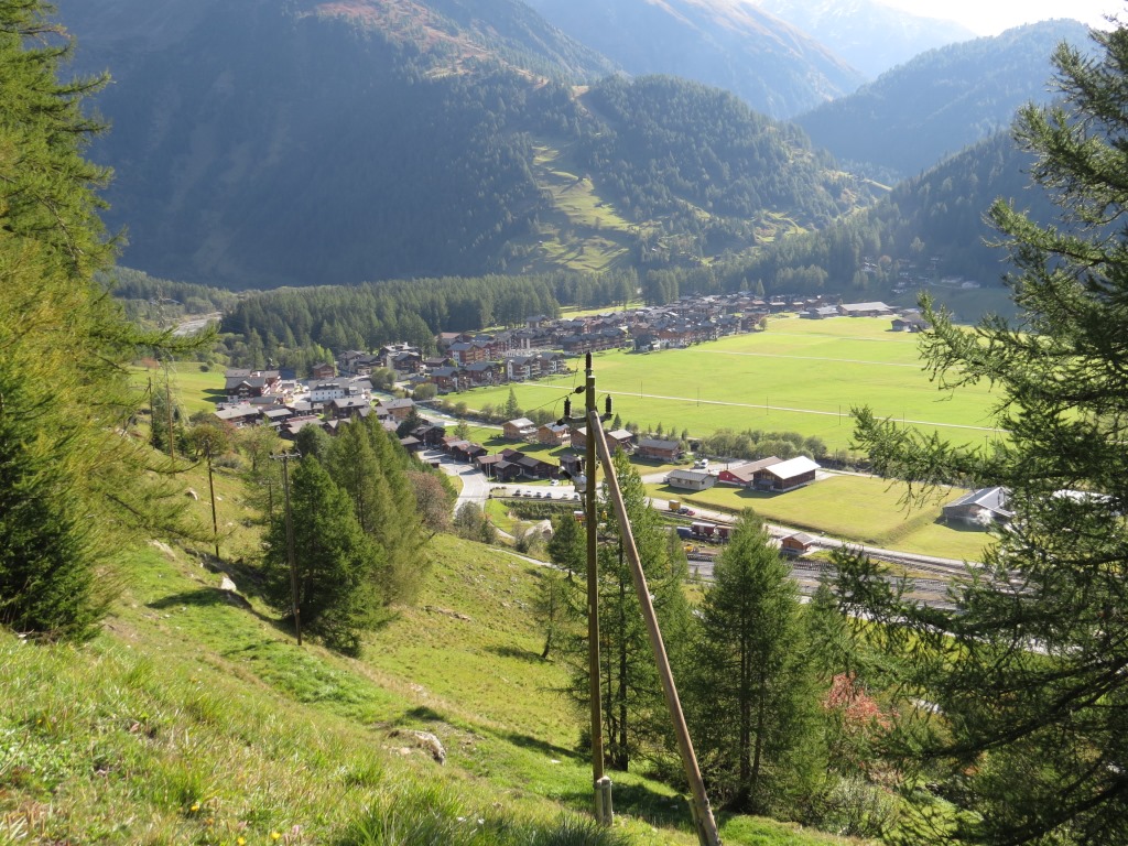 Blick zurück nach Oberwald