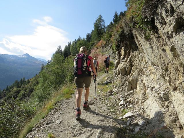 wir verlassen das Seitental des Oberbach...