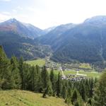 Blick auf Ulrichen, Ägenetal und Richtung Nufenenpass