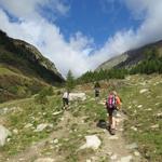 wir wandern taleinwärts...