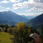 ...und das grossartige Panorama in das Rhonetal