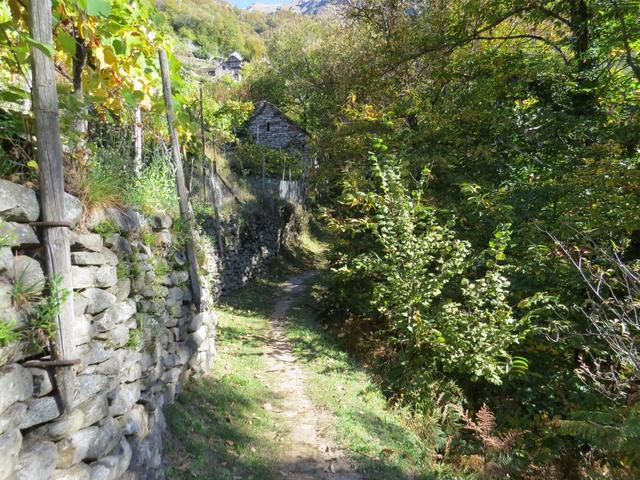 ...und schwenken in den Einschnitt des Val della Porta ein...