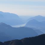 der Lago di Lugano herangezoomt