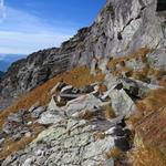 kurz vor dem Couloir