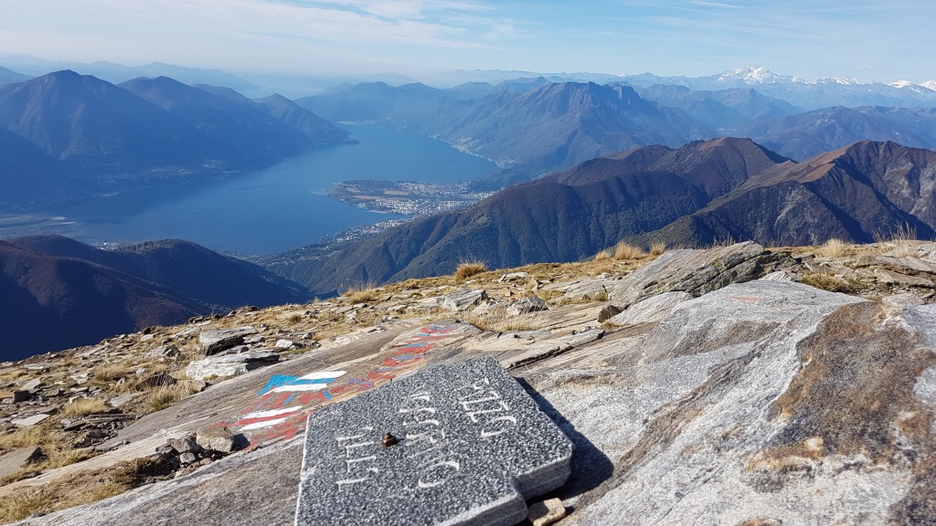 die Aussicht vom Pizzo di Vogorno ist einfach superlativ