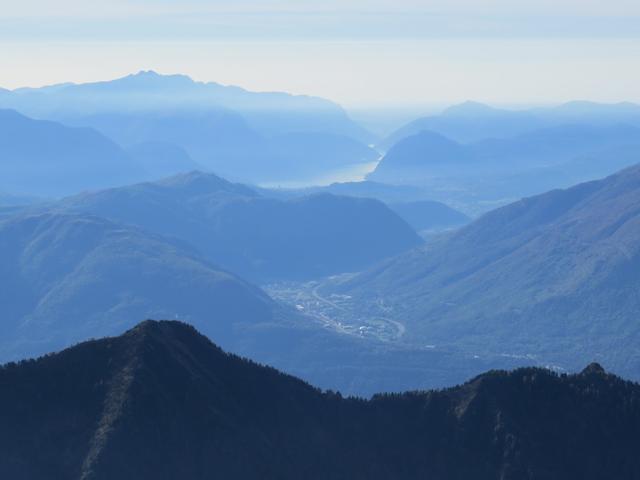 Blick zum Lago di Lugano mit San Salvatore