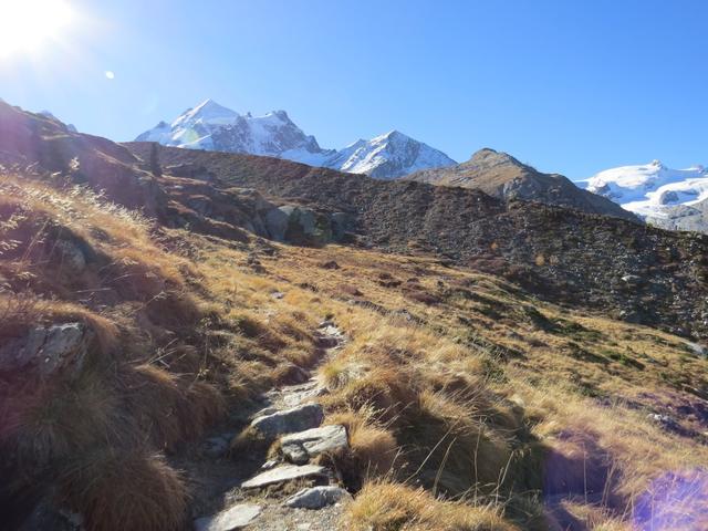 über einen Linksbogen erreichen wir Margun Misaun 2245 m.ü.M.