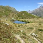 beim kleinen Bergsee Punkt 2165 m.ü.M.