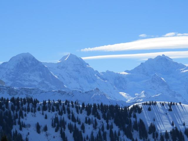 das Dreigestirn Eiger, Mönch und Jungfrau