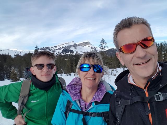 Erinnerungsfoto aufgenommen auf der Lombachalp