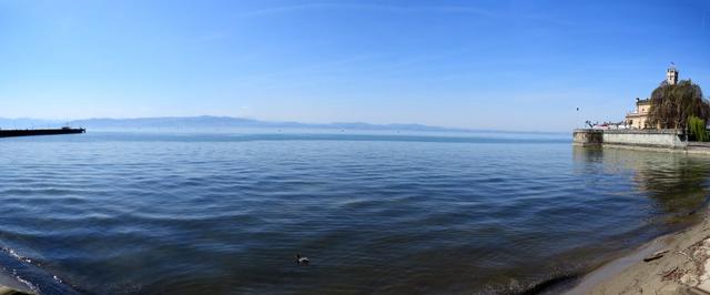 schönes Breitbildfoto mit Blick auf den Bodensee