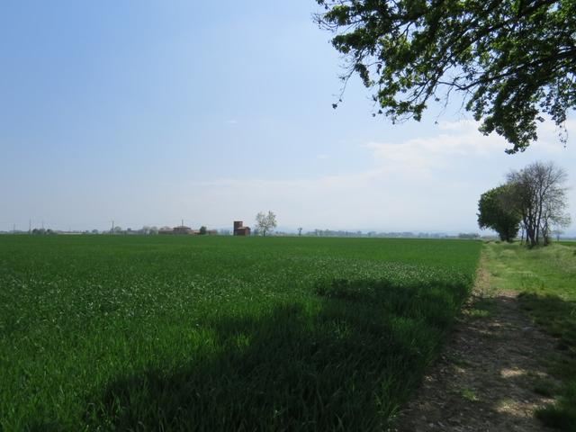 schon von weitem ist das Schloss von Paderna erkennbar