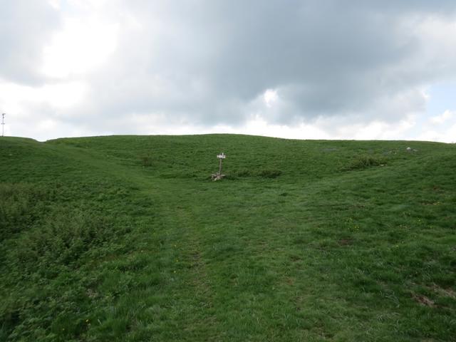 bei dieser Gabelung halten wir uns rechts...