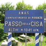 der Passo della Cisa 1041 m.ü.M. ist der höchste Übergang auf der Via Francigena in Italien