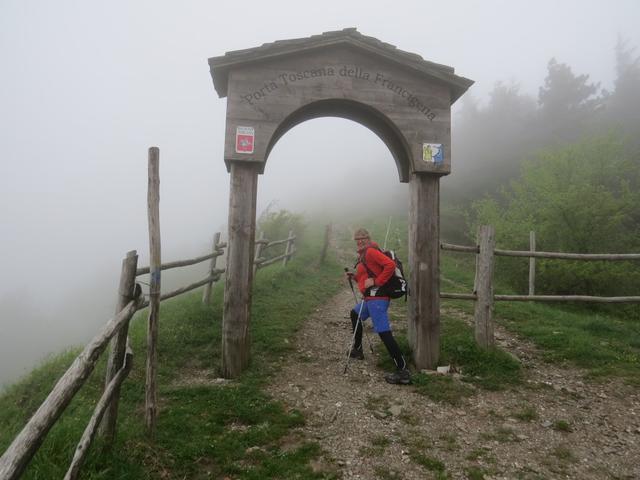 meine Maus überschreitet die Grenze zwischen Emilia Romagna und der Toscana